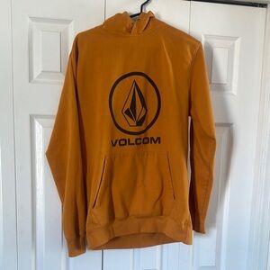 Volcom Orange/yellow Pullover Sweater with Iconic Logo